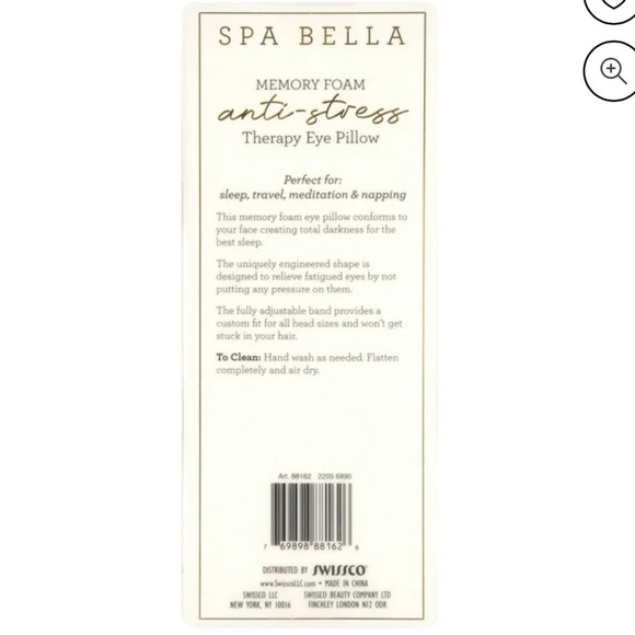 Spa Bella Memory Foam Sleep Mask – Anti-Stress Therapy Eye Pillow (NIB) - Picture 6 of 6